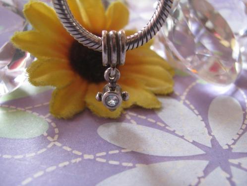 Pandora bedel 790235BTP = DANGLE kompas + topaas / topaz, Sieraden, Tassen en Uiterlijk, Bedels, Zo goed als nieuw, Pandora, Zilver