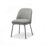 Eetkamerstoel Luxor, 3 kleuren Aragon stof, Nieuw, Ophalen of Verzenden, Metaal, Vijf, Zes of meer stoelen