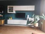 Besta televisiekast wit inclusief glasplaat en verlichting, Ophalen, 25 tot 50 cm, Minder dan 100 cm