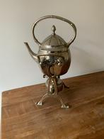 Antieke thee set Daalderop Bouilloire theepot vernikkeld, Ophalen of Verzenden