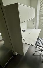 Modern Inklapbaar wit zwevend bureau, Ophalen, Gebruikt, Bureau