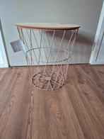 Roze draad mand / bijzettafel, Ophalen, Nieuw, Rond, Mand