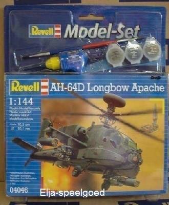 Revell 1:144 AH-64D Longbow Apache 64046 lijm verf modelbouw, Hobby en Vrije tijd, Modelbouw | Vliegtuigen en Helikopters, Nieuw