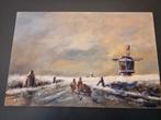 Winterlandschap., Antiek en Kunst, Kunst | Schilderijen | Klassiek, Ophalen of Verzenden