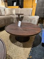 Ronde Salontafel Ron Mangohout 80 cm – Bruin Showmodel -40%, 50 tot 100 cm, Rond, Nieuw, Minder dan 50 cm
