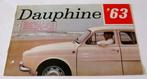 Autofolder foldertje Renault Dauphine 63, Ophalen of Verzenden, Gelezen, Renault