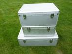 3 Aluminium koffers, 2 met sleutel., Ophalen, Zo goed als nieuw, Overige typen
