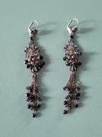 Feestelijke vintage oorbellen, Michal Negrin, zwart (2), Overige materialen, Hangers, Met strass, Verzenden