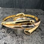 18 karaat gouden armband ring set bicolour nieuw, Ophalen of Verzenden, Zo goed als nieuw, Goud