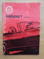MG Midget Mark III Handbook - 1971, Ophalen of Verzenden