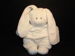 TIAMO KONIJN  BASIC BUNNY VELOURS WIT MET GRIJS GLANZEND GEB, Ophalen of Verzenden, Nieuw, Konijn