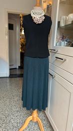 🎄Donkergroene smalle plooienrok met subtiele glitter S, Kleding | Dames, Jurken, H&M, Nieuw, Ophalen of Verzenden, Maat 36 (S)