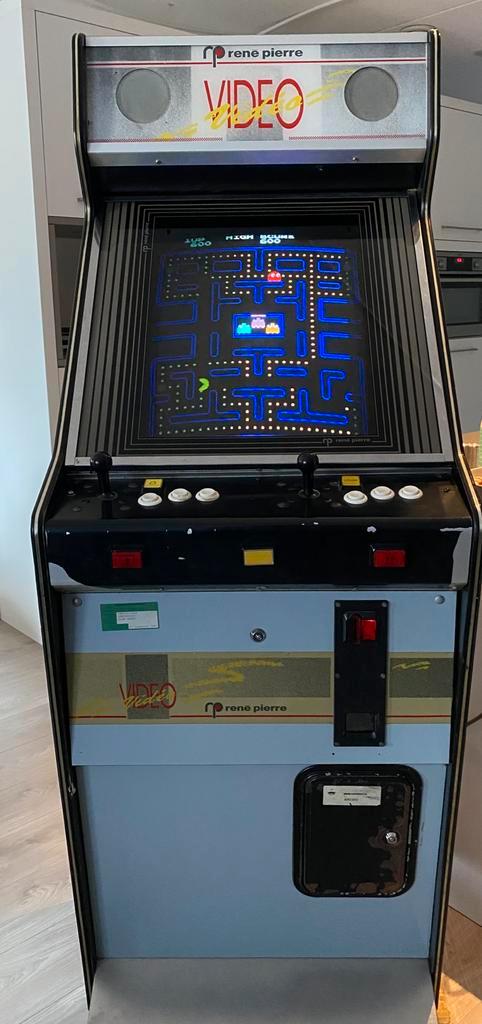 Jaren 80 arcade kast Rene Pierre oa Pac Man, Donkey Kong, Verzamelen, Automaten | Overige, Gebruikt, Ophalen