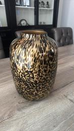 Artic gold cheetah vaas maat m vase the world, Huis en Inrichting, Overige kleuren, Ophalen of Verzenden, Minder dan 50 cm, Glas