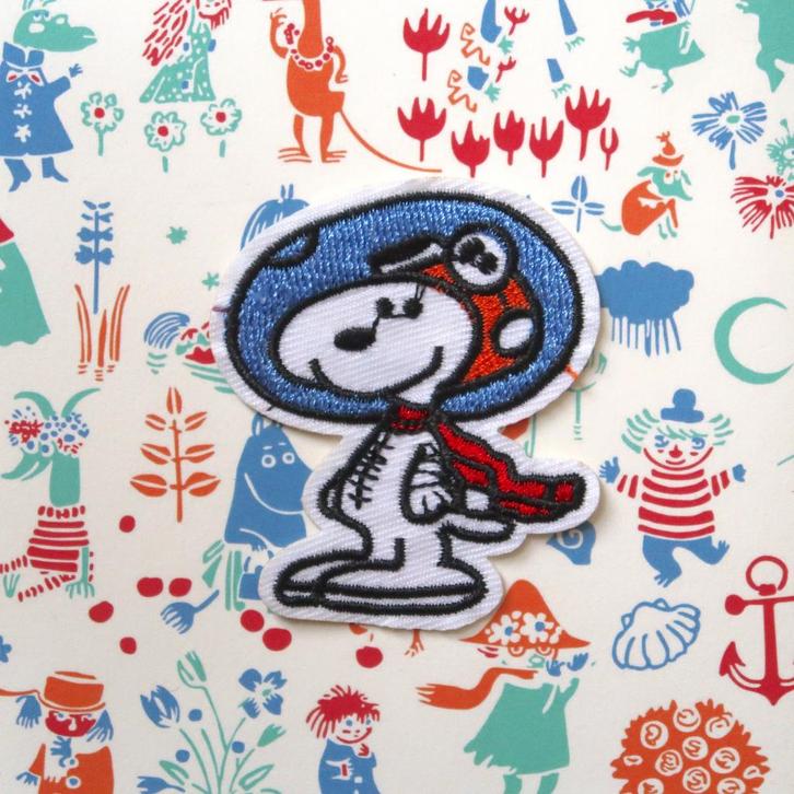 Astronaut Snoopy opstrijkplaatje patch badge embleem applica, Verzamelen, Stripfiguren, Nieuw, Beeldje of Figuurtje, Snoopy, Verzenden