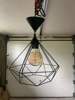 Zwarte Draadlamp met Lamp, Ophalen, Gebruikt, Metaal, Minder dan 50 cm