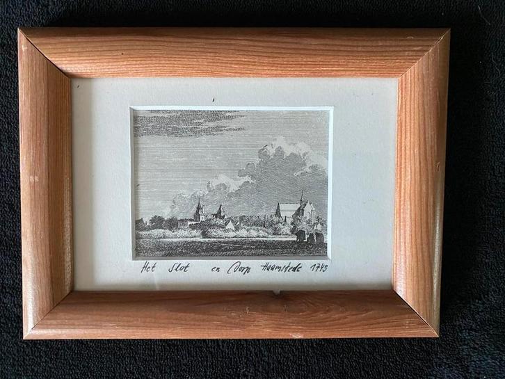 Etsen/Gravures Zeeuwse dorpen Schouwen Duiveland 1745, Antiek en Kunst, Kunst | Etsen en Gravures, Ophalen