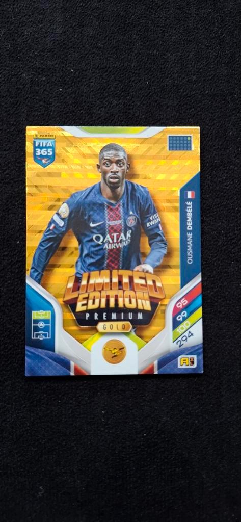 Ousmane Dembélé Panini FIFA 365 Limited Edition Gold, Verzamelen, Sportartikelen en Voetbal, Zo goed als nieuw, Spelerskaart, Buitenlandse clubs