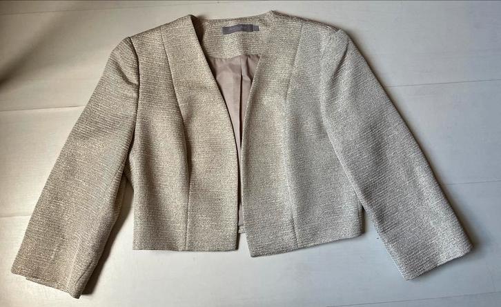 Goudglanzend Jasje - Christian Berg - maat 40, Kleding | Dames, Jasjes, Kostuums en Pakken, Zo goed als nieuw, Jasje, Maat 38/40 (M)