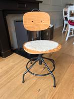 IKEA Bureaustoel Hout/zwart metaal ZGAN, Ophalen, Zwart, Zo goed als nieuw, Eén