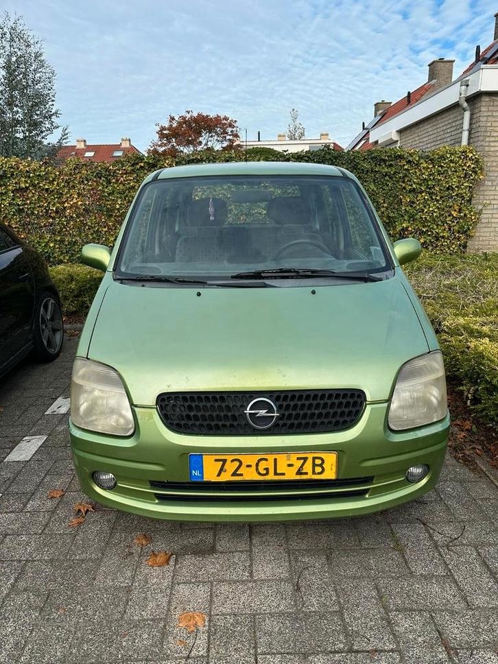 Opel Agila 1.2 I 16V 2001 Groen, Auto's, Opel, Particulier, Agila, Benzine, C, Hatchback, Handgeschakeld, Origineel Nederlands