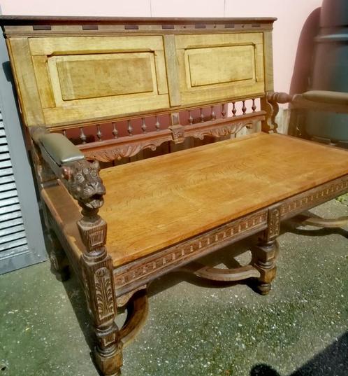 Fantastische robuuste antieke bank, Antiek en Kunst, Antiek | Meubels | Stoelen en Banken, Ophalen
