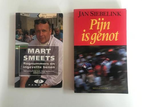 'Rugnummer' Mart Smeets en 'Pijn is genot' Jan Siebelink, Boeken, Sportboeken, Gelezen, Lopen en Fietsen, Ophalen of Verzenden