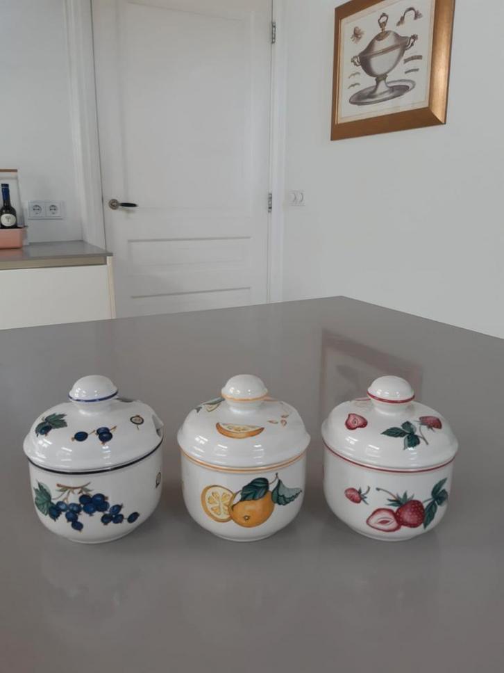 Jampotjes Villeroy en Boch Botanica Malaga, Huis en Inrichting, Keuken | Servies, Zo goed als nieuw, Overige stijlen, Porselein