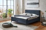 Moderne Boxspring NOVA in 160 of 180x200 cm. Blauw., Verzenden, 180 cm, 200 cm, Grijs