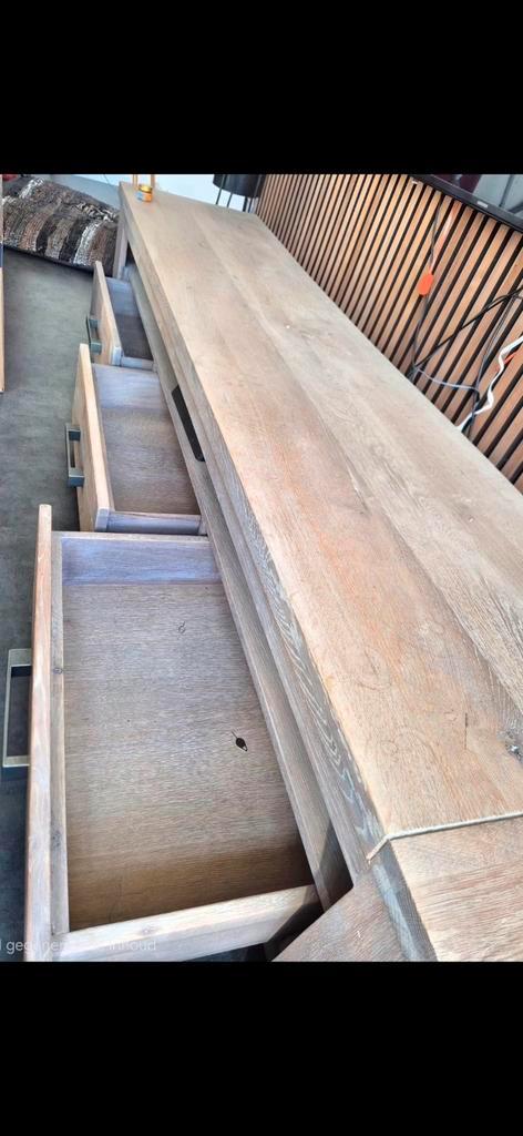 Dressoir - 205cm breed met 3 lades, Huis en Inrichting, Kasten | Televisiemeubels, Gebruikt, Minder dan 100 cm, 200 cm of meer