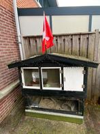 Konijnen buiten chalet met 2 verdiepingen, 90 cm of meer, Konijn, Gebruikt, Ophalen of Verzenden