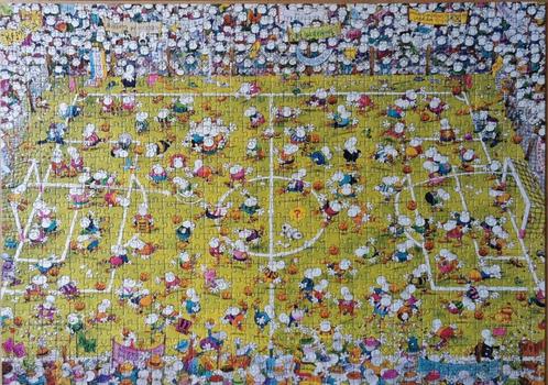 Heye puzzel – Mordillo – Crazy Football / Footballissimo, Hobby en Vrije tijd, Denksport en Puzzels, Zo goed als nieuw, Legpuzzel