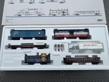 Marklin H0 4863 OVP 5 delige USA goederen set II, tp III  beschikbaar voor biedingen