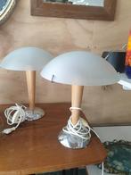 Kvintol Ikea mushroom lamp hout glas ijzer, Huis en Inrichting, Ophalen of Verzenden, Gebruikt, Glas, Minder dan 50 cm
