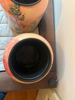 Designer by Lammie hoge bloempotten,met bladgoud decoratie, Ophalen, Overige materialen, Gebruikt, 40 cm of meer