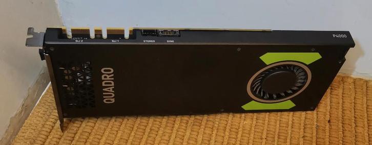 NVIDIA Quadro P4000 8GB videokaart, Computers en Software, Videokaarten, Gebruikt, Nvidia, PCI-Express 3.0, GDDR5, DisplayPort