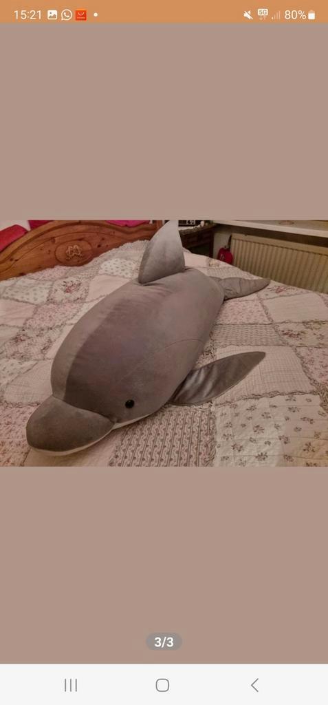 Mega grote dolfijn, Verzamelen, Dierenverzamelingen, Zo goed als nieuw, Beeldje of Figuurtje, Ophalen of Verzenden