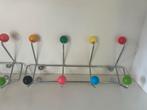 Spoetnik achtige Vintage Wandkapstok met gekleurde ballen, Gebruikt, Minder dan 100 cm, Metaal, Ophalen
