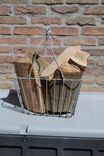 houtmand / haardmand brocante, Huis en Inrichting, Woonaccessoires | Schalen en Manden, Overige materialen, Gebruikt, Mand, Ophalen of Verzenden