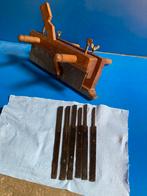Nooitgedacht Verploegblokschaaf + 6 beitels, Antiek en Kunst, Antiek | Gereedschap en Instrumenten, Ophalen of Verzenden