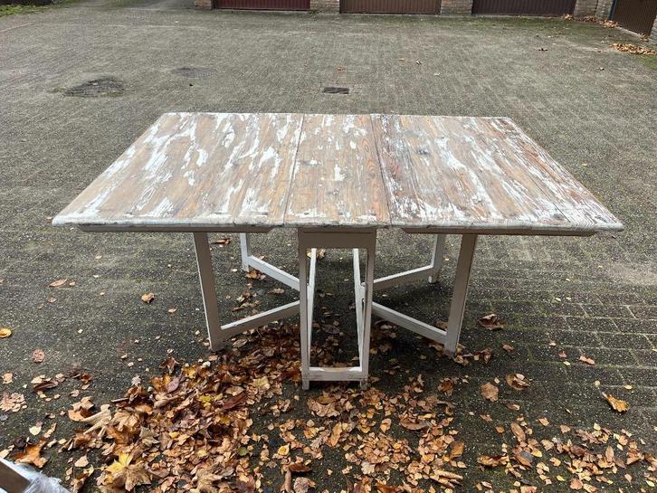 Diner klaptafel, Huis en Inrichting, Tafels | Eettafels, Gebruikt, 50 tot 100 cm, 150 tot 200 cm, Vier personen, Rechthoekig, Grenenhout