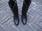 GRATIS VERZENDEN STOERE ZWART BRUINE SENDRA COWBOYLAARZEN 39, Hoge laarzen, Verzenden, Zwart, Zo goed als nieuw