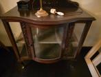 Antiek vitrinekastje met glas, Huis en Inrichting, Glas, 50 tot 100 cm, Minder dan 100 cm, 25 tot 50 cm
