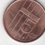 5 cent 1999 nederland, Postzegels en Munten, Munten | Nederland, Verzenden, Koningin Beatrix