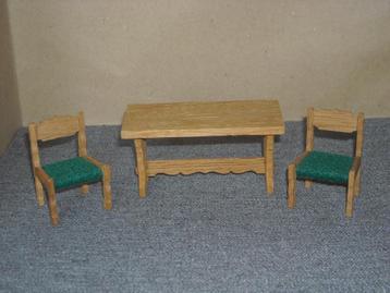 Lisa of Denmark tafel en 2 stoelen - past in Lundby beschikbaar voor biedingen