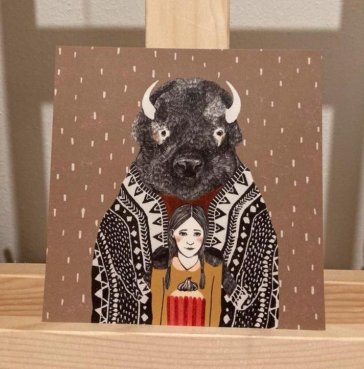 Mooie ART Kunst KAART ( nieuw ) illustratie, Huis en Inrichting, Woonaccessoires | Schilderijen, Tekeningen en Foto's, Nieuw, Overige typen