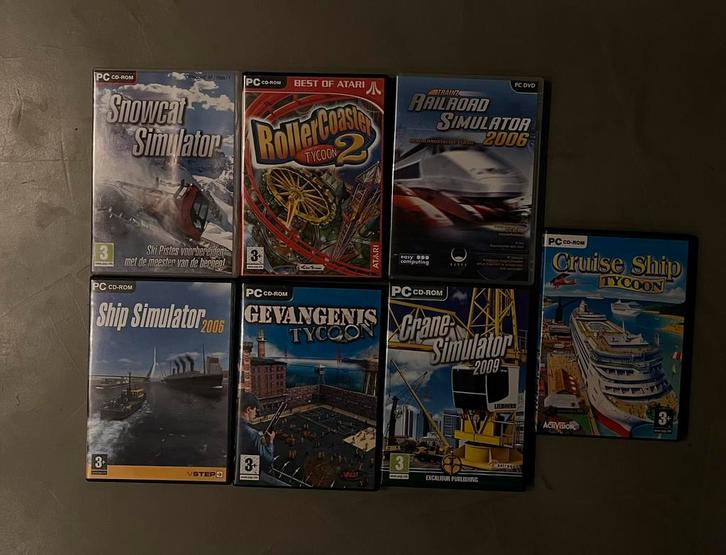 PC Games-Tycoon & Simulator Collectie, Spelcomputers en Games, Games | Pc, Gebruikt, Simulatie, 1 speler, Vanaf 3 jaar, Ophalen of Verzenden