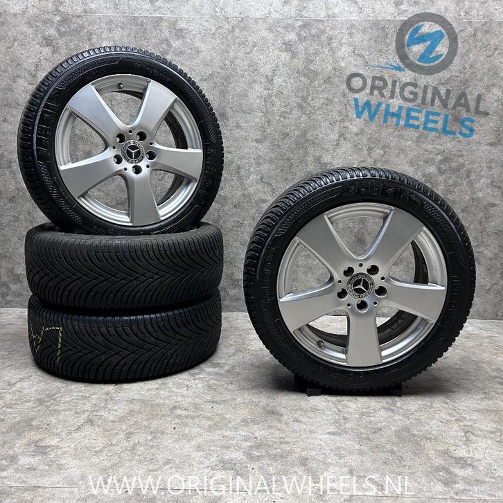 ❄️ 17 inch originele velgen + winterbanden Mercedes C klasse, Auto-onderdelen, Banden en Velgen, Banden en Velgen, Winterbanden
