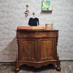 Leuke notenhouten commode/dressoir, Ophalen, Minder dan 75 cm, 105 cm of meer, Zo goed als nieuw