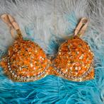 Antieke vintage showgirl bh theater strass pailetten, Antiek en Kunst, Antiek | Kleding en Accessoires, Ophalen of Verzenden